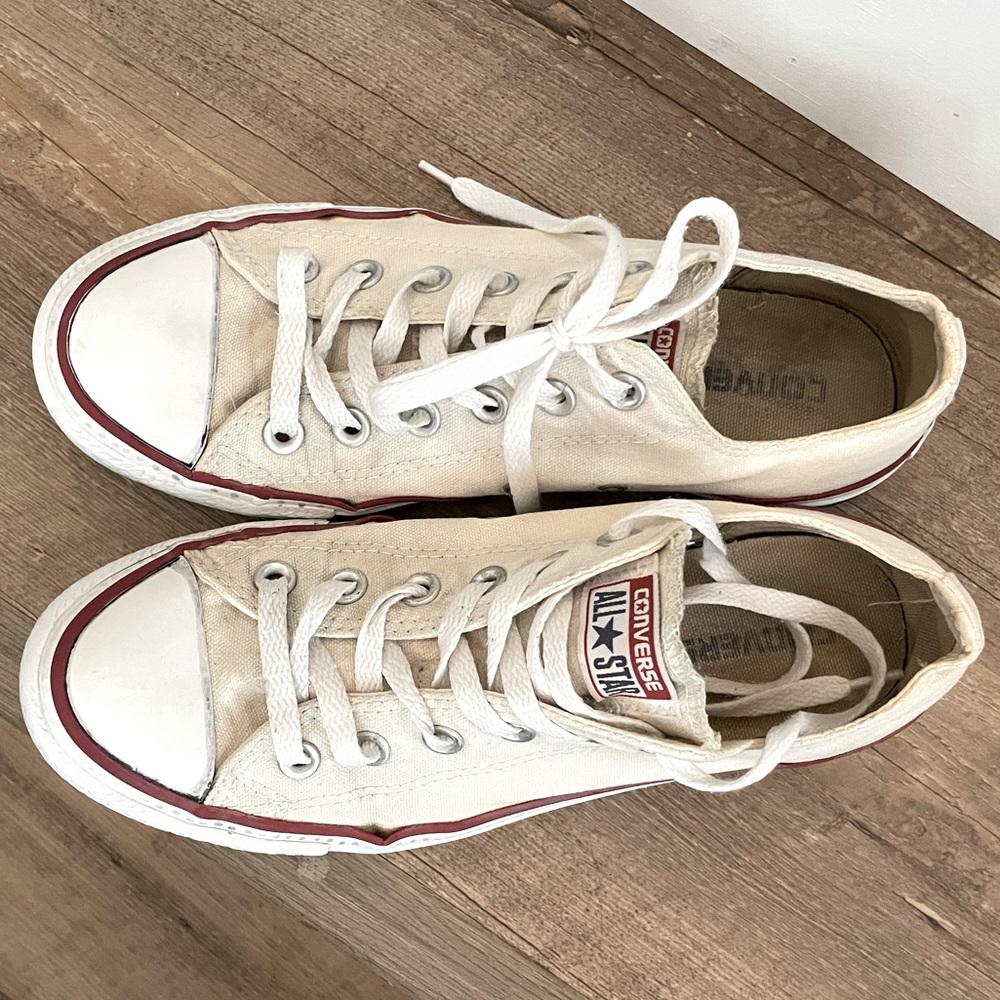 Old school low top Converse. 8